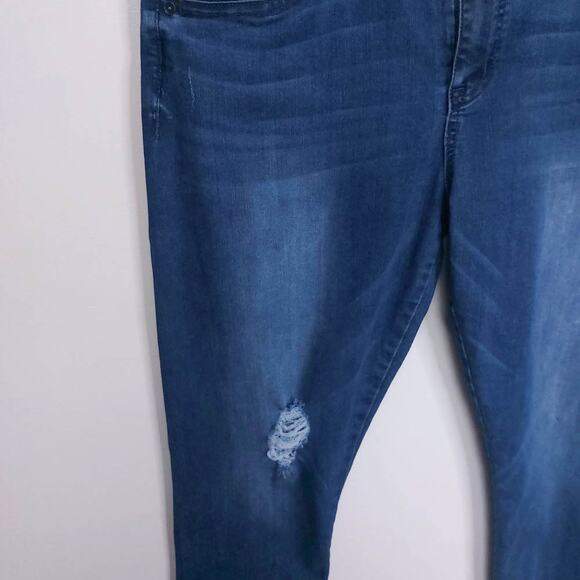 Wit & Wisdom Distressed Raw Hem Ankle Jeans Womens 16 Blue - Picture 3 of 7